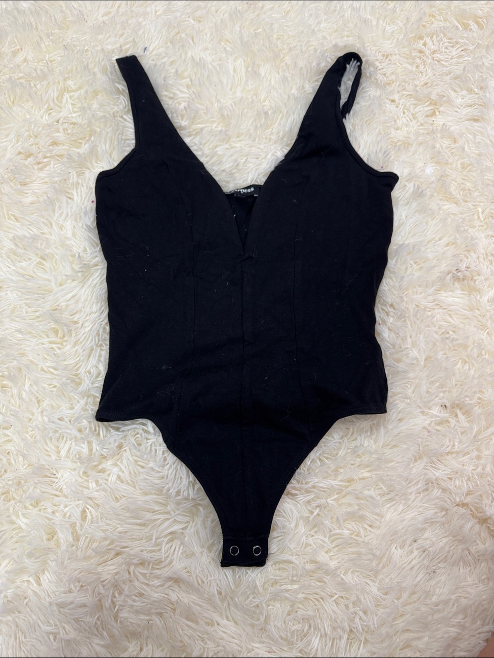 EXPRESS BLACK SMALL LOW CUT BODY SUIT